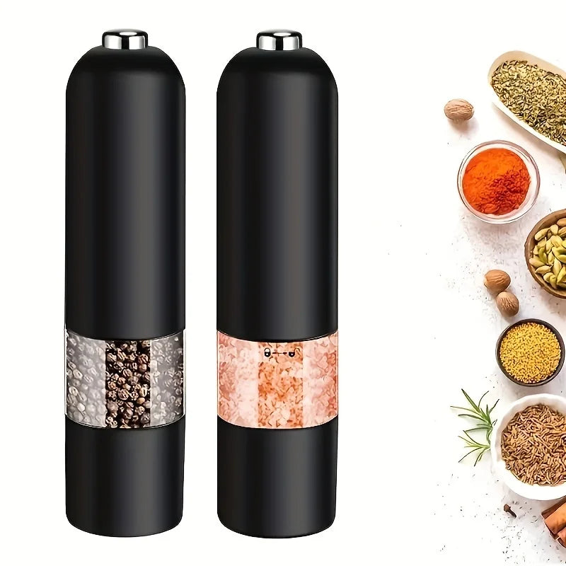 Automatic Electric Pepper Grinder And Salt Mill-Adjustable Spice Crusher Forkitchen Gadgets And Supplies-Reusable