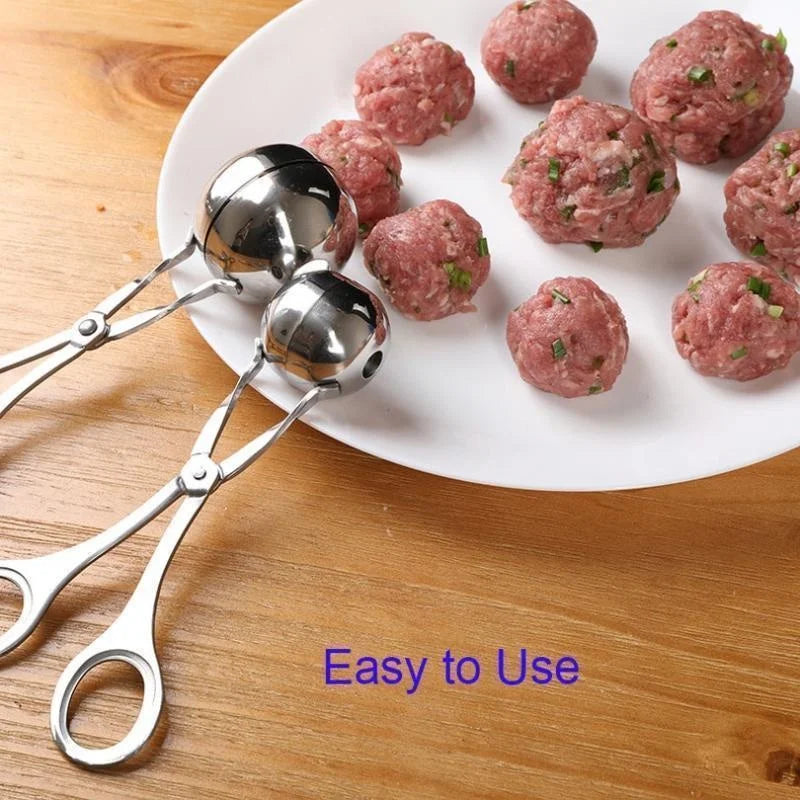 Meat Ball Maker Tool Stainless Steel Clip Round Rice Ball Shaper Spoon Meatball Making Mold Non Stick Stuffed Kitchen Gadget