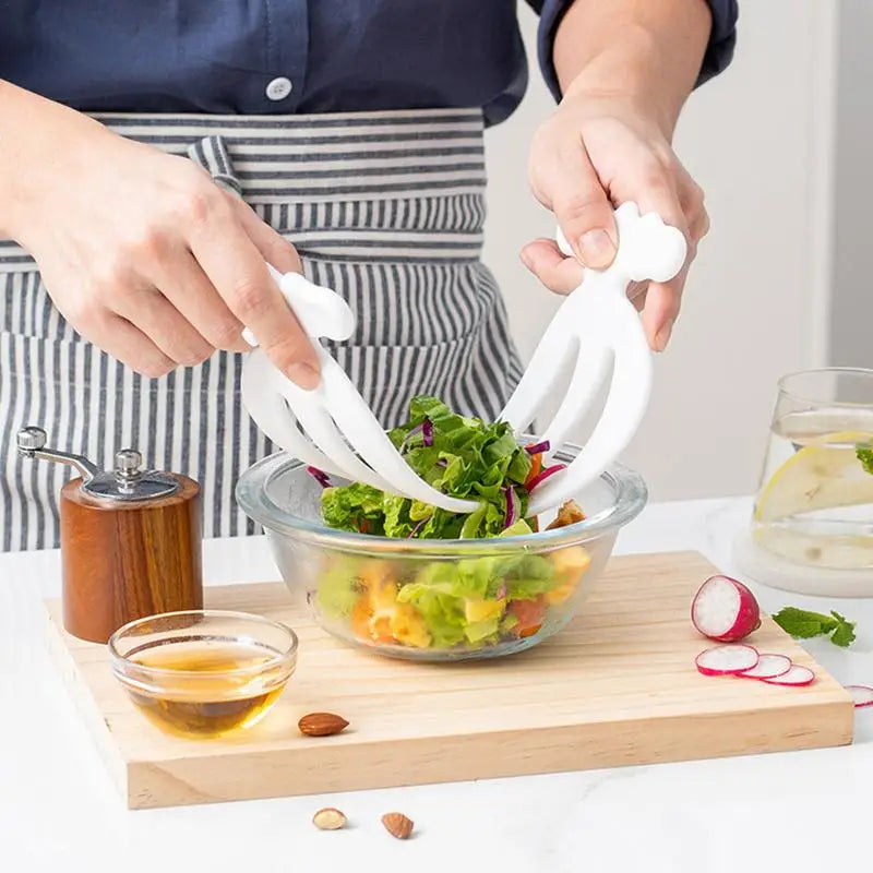 Creative Salad Hands Ergonomic Rice Salad Spoon Non-stick For Stirring Salad Pasta Fruit Kitchen Gadgets For Mixing Salad