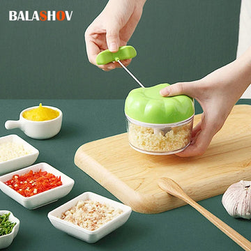 Multi-function Garlic Grinder Chopper Cutter Meat Grinder Kitchen Gadget Garlic Press